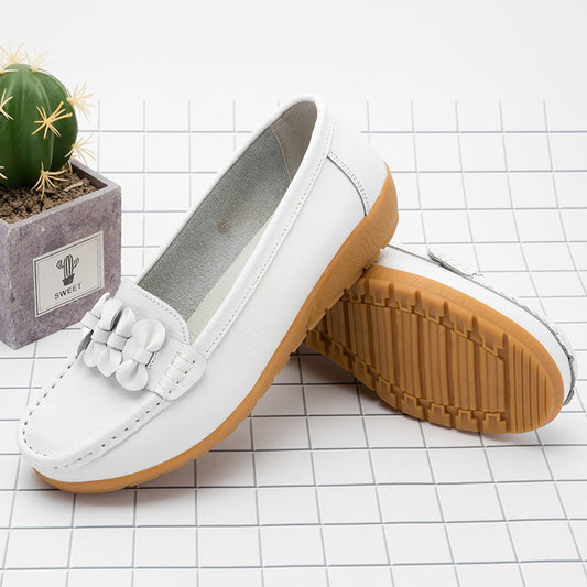 Zapatos de suela de piel de vaca de mamá