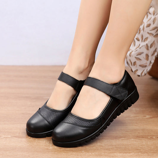 Zapatos de mujer de piel de vaca