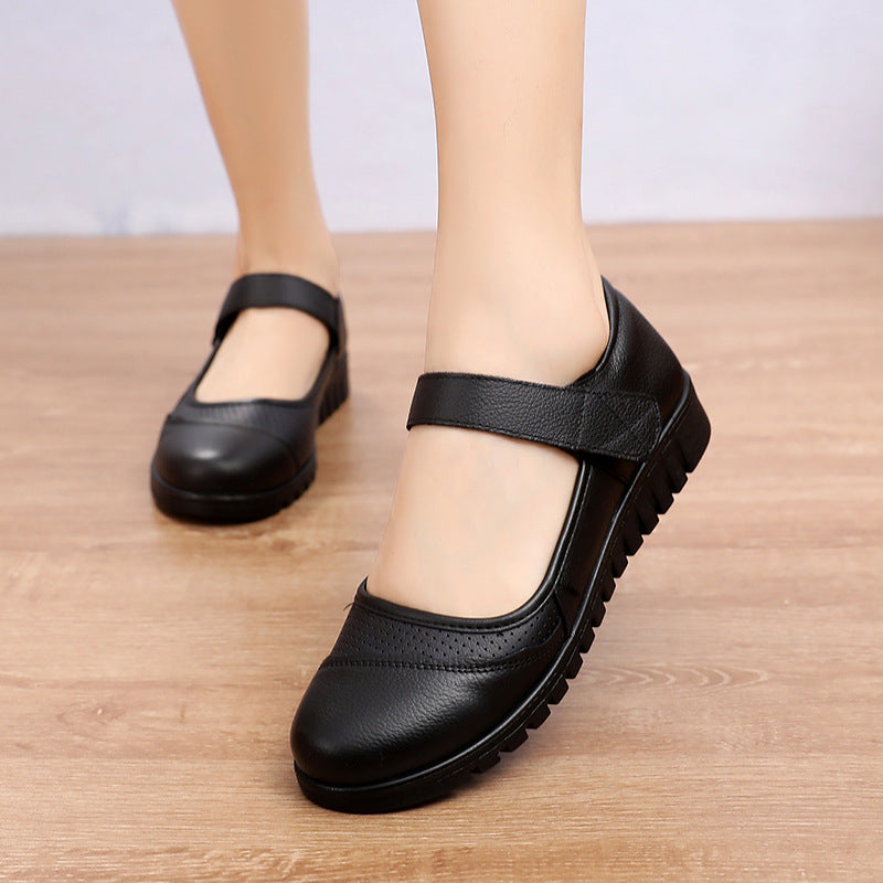 Zapatos de mujer de piel de vaca