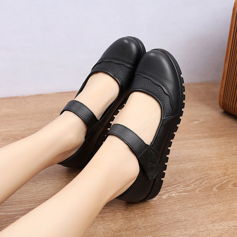 Zapatos de mujer de piel de vaca