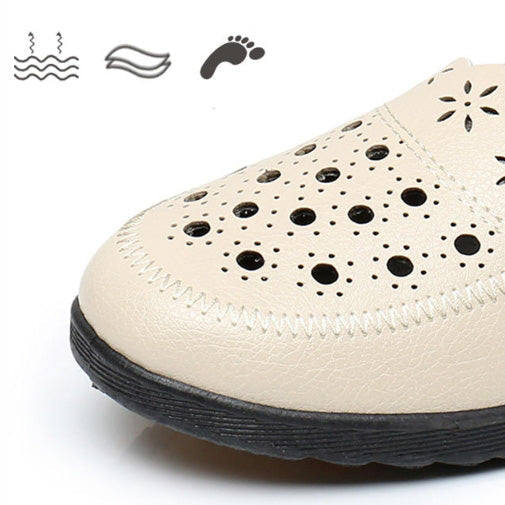22025🔥Zapatos de cuero con suela blanda hueca
