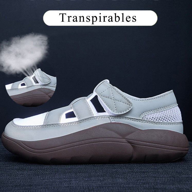 Zapatos casuales con velcro hueco (transpirables)