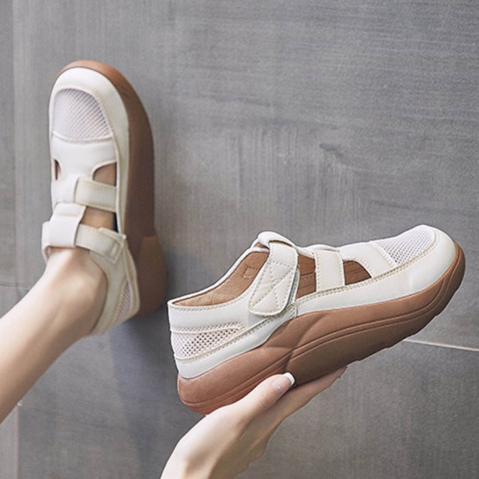 Zapatos casuales con velcro hueco (transpirables)