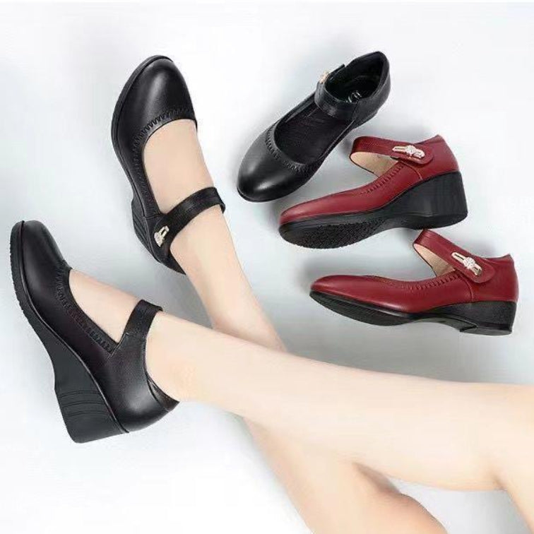 Zapatos de piel de suela blanda de alta calidad 2025
