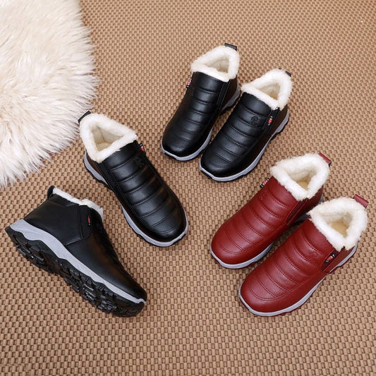(descuento)Zapatos de cuero de algodón para mujeres (R)