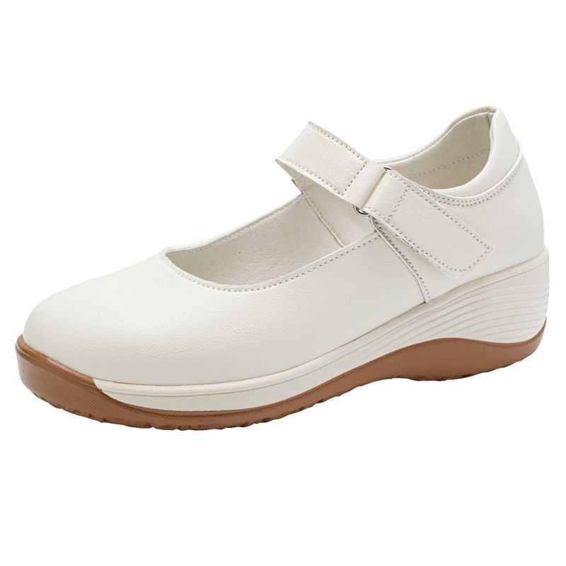 Zapatos de cuero huecos antideslizantes