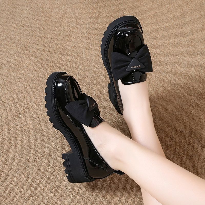 Mocasines de plataforma de piel suave