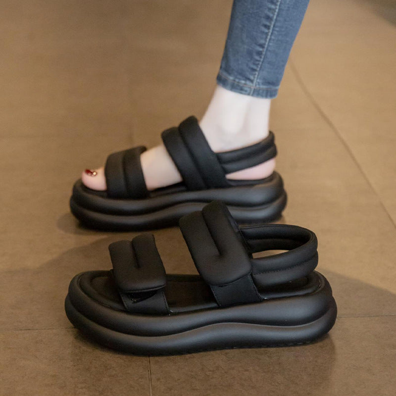 Sandalias de pan de suela gruesa