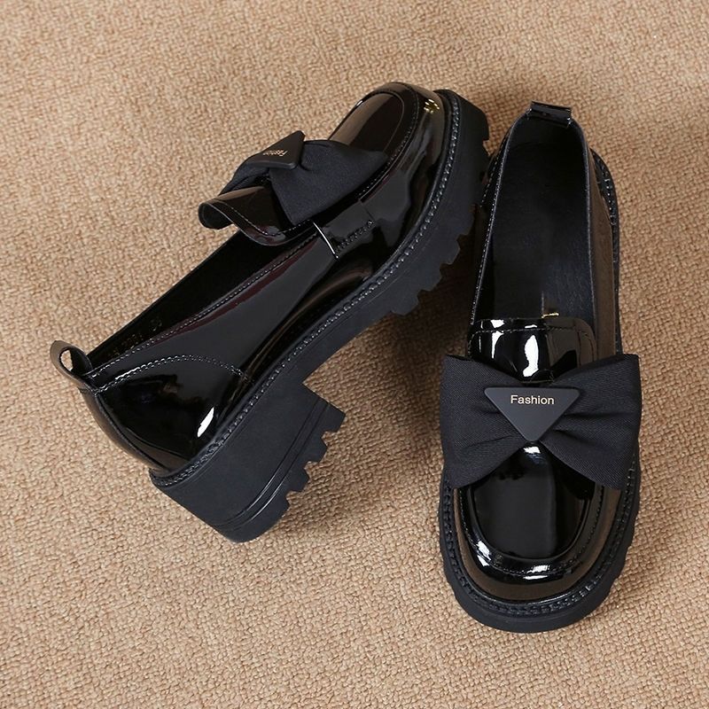 Mocasines de plataforma de piel suave