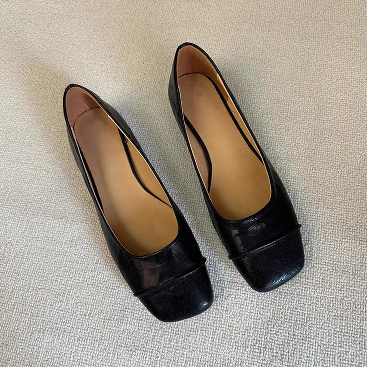Zapatos casuales de piel sencillos y versátiles