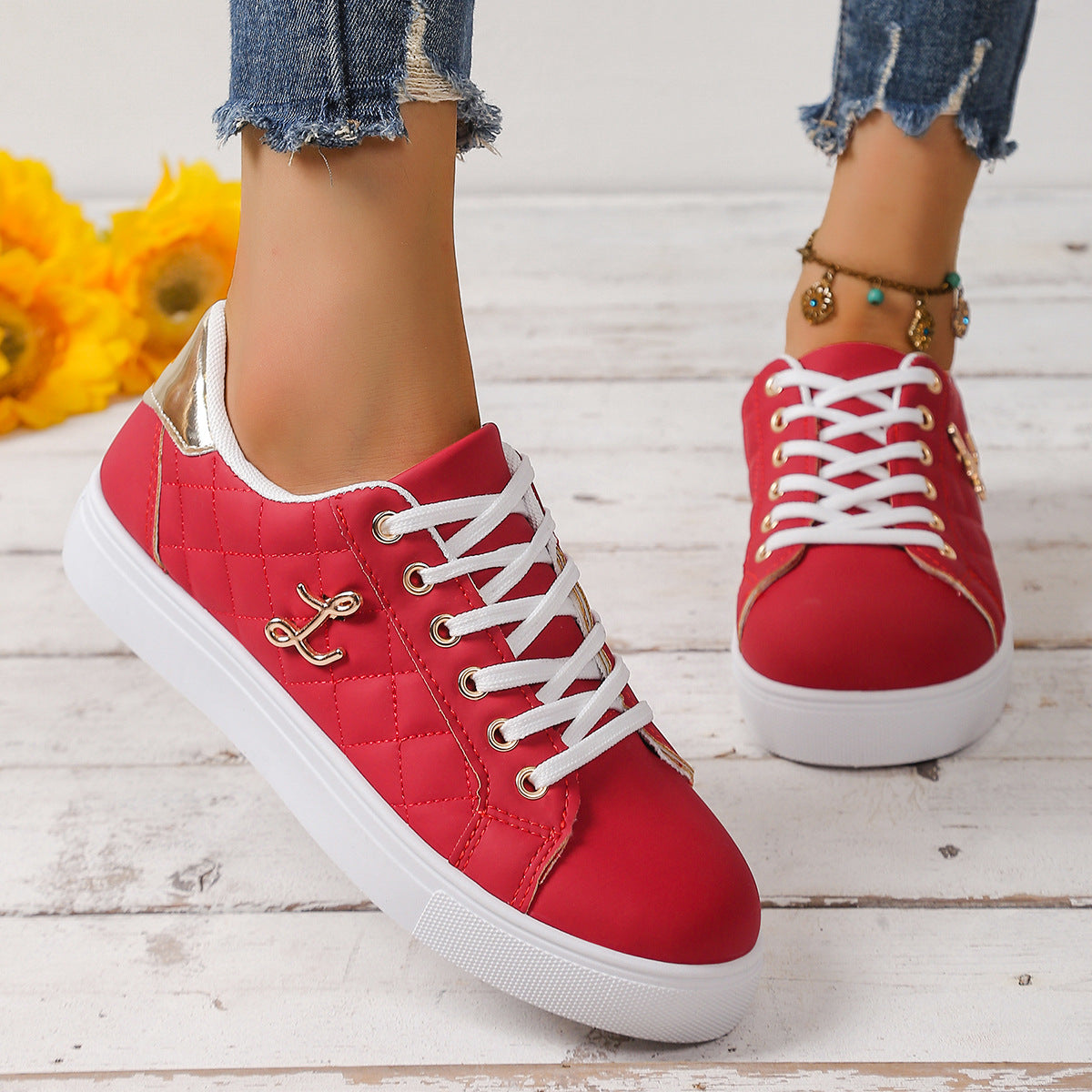 Zapatillas planas casuales para mujer