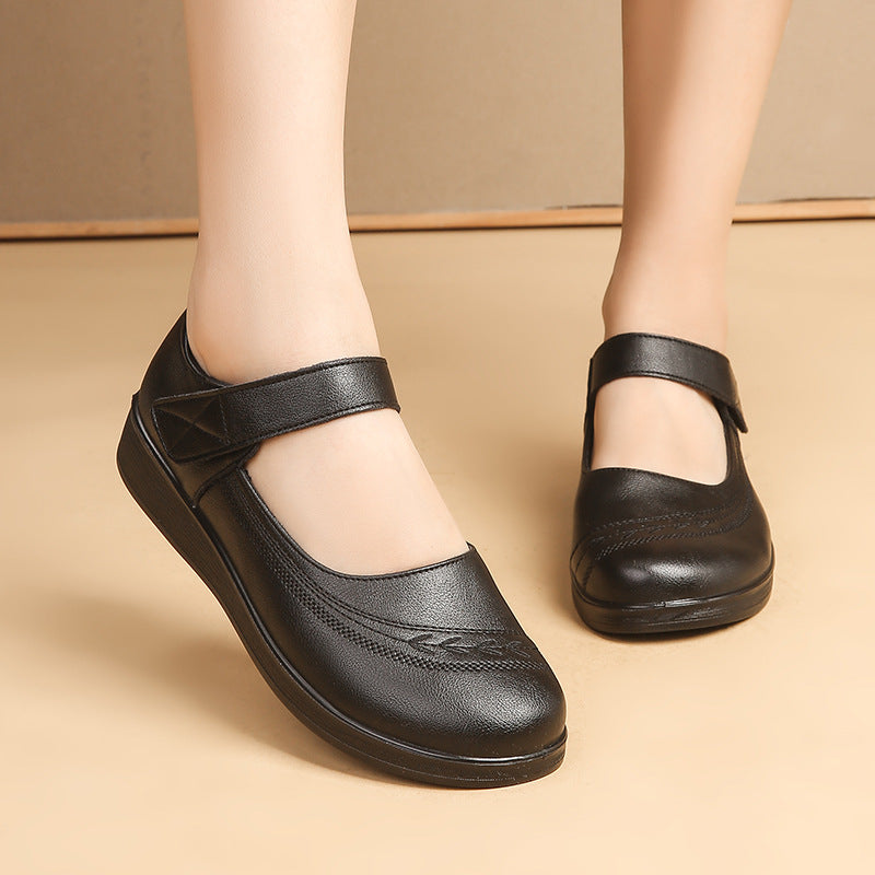 Zapatos de madre de piel de vacuno de primera capa