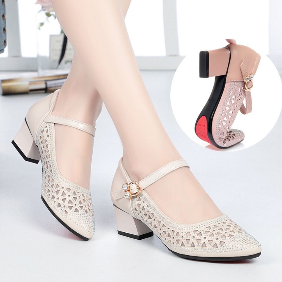 Zapatos de mujer recortados elegantes transpirables.👩🦰