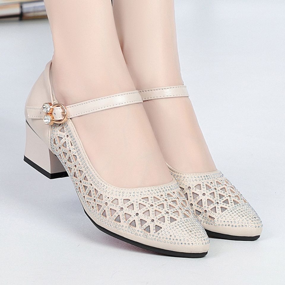 Zapatos de mujer recortados elegantes transpirables.👩🦰