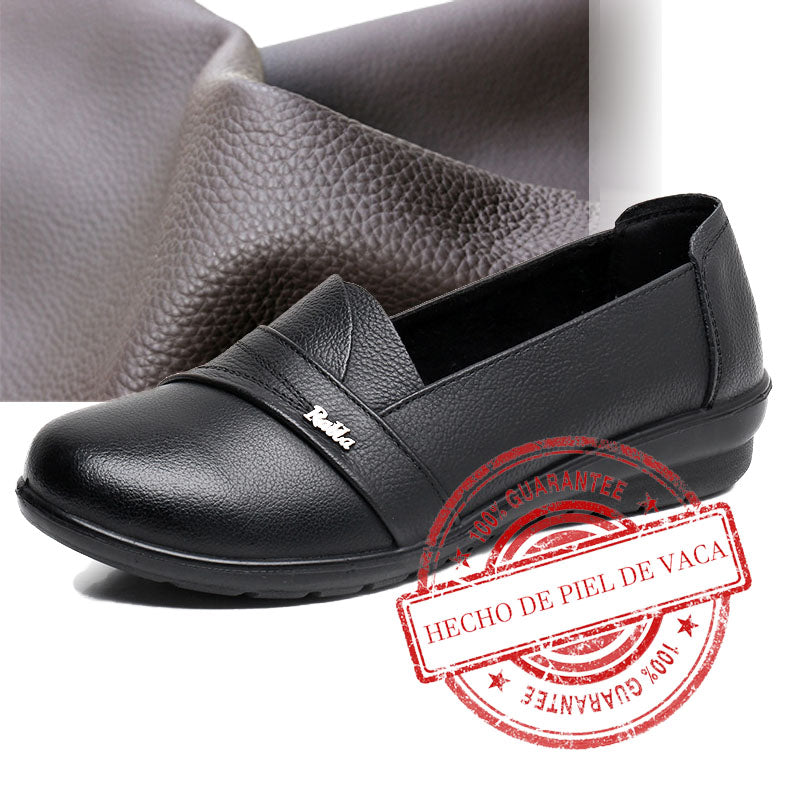 Zapatos de suela blanda de cuero genuino (¡Tres veces la compensación si son falsos!)