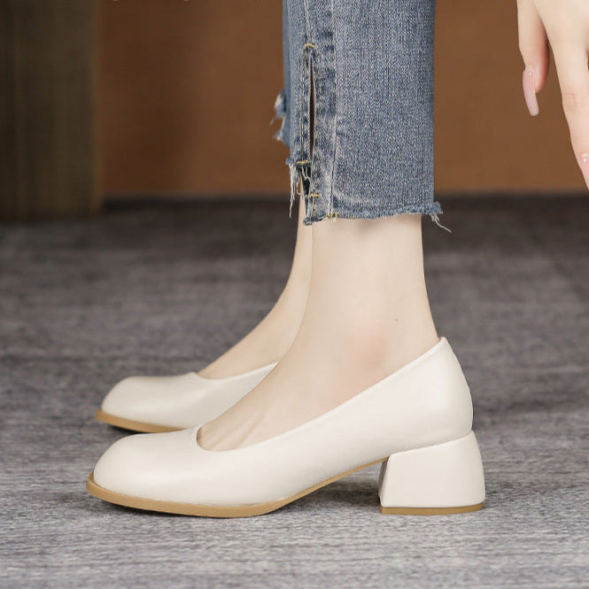 Zapatos Mary Jane de color liso
