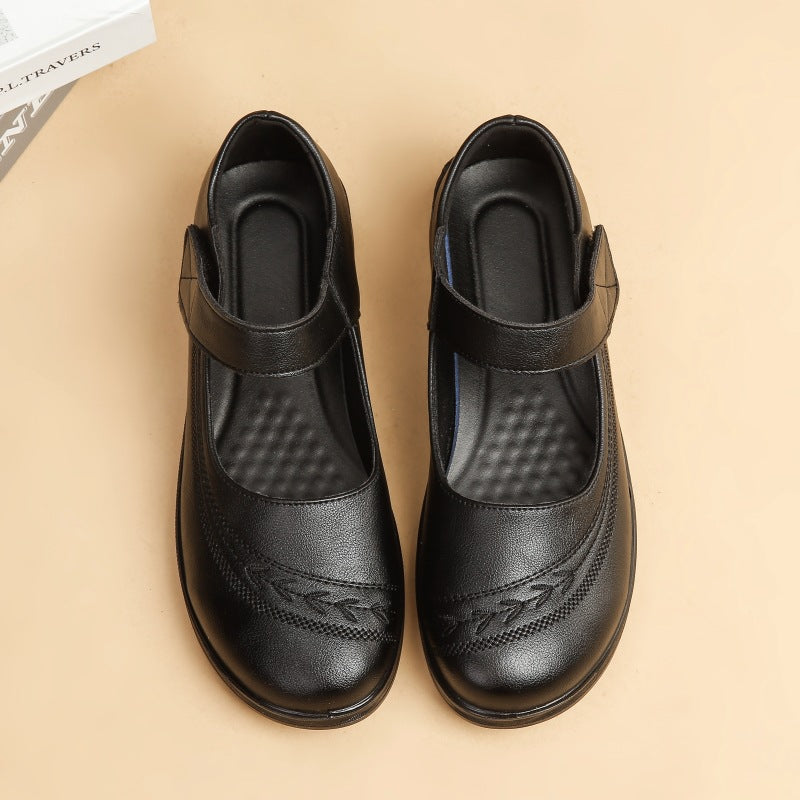 Zapatos de madre de piel de vacuno de primera capa