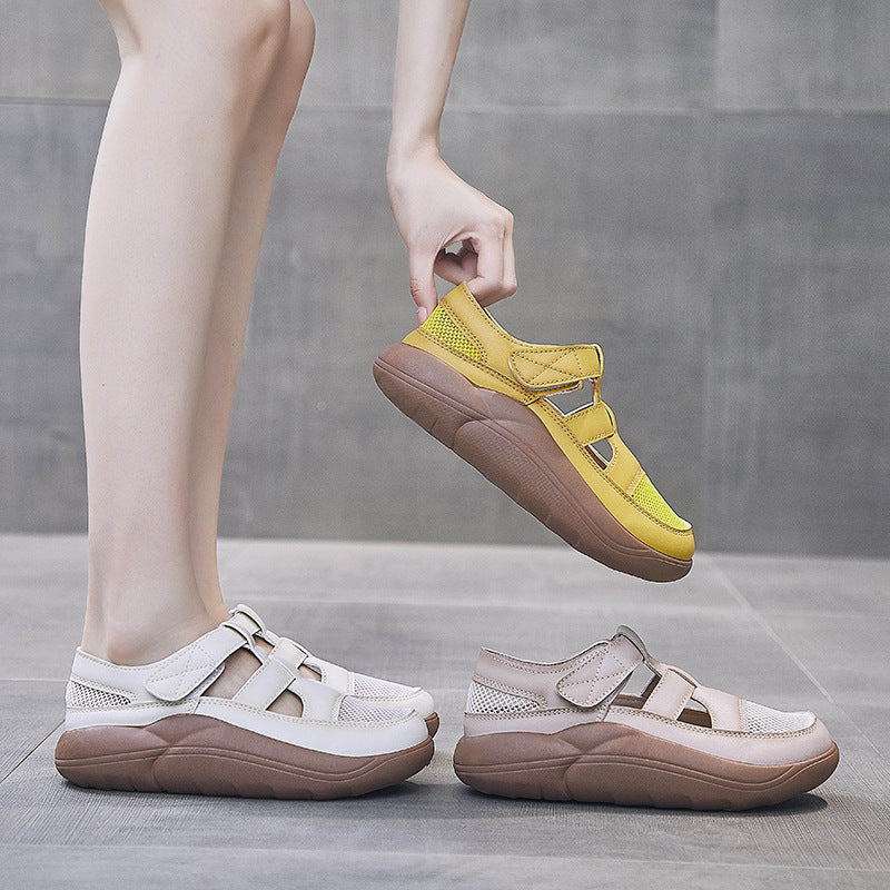 Zapatos casuales con velcro hueco (transpirables)