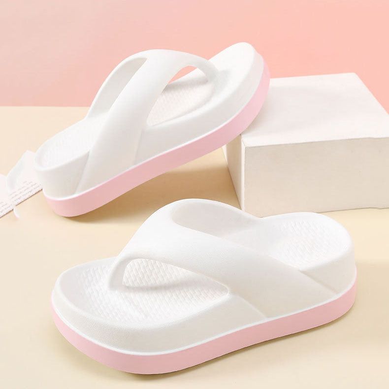 Chanclas con realce de suela gruesa 【EVA -antiolor】