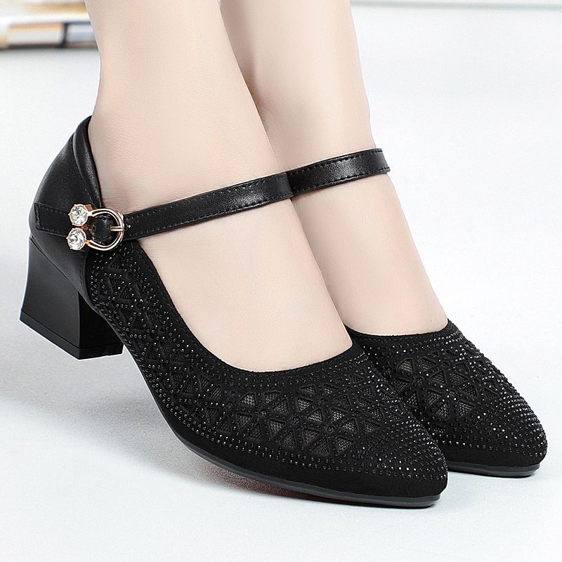 Zapatos de mujer recortados elegantes transpirables.👩🦰