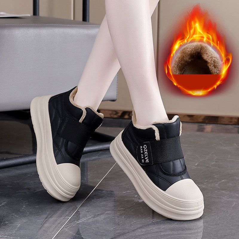 Botas de algodón con plataforma y caña alta