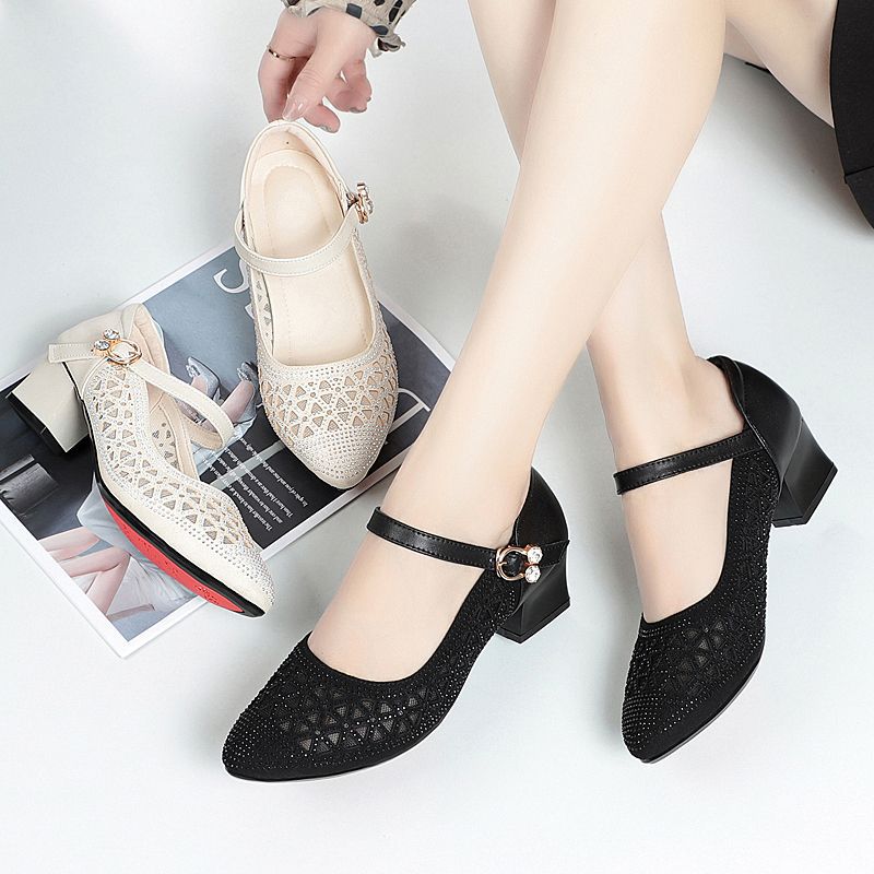 Zapatos de mujer recortados elegantes transpirables.👩🦰