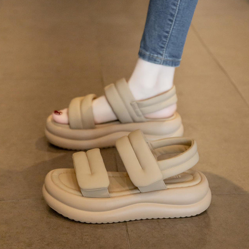 Sandalias de pan de suela gruesa