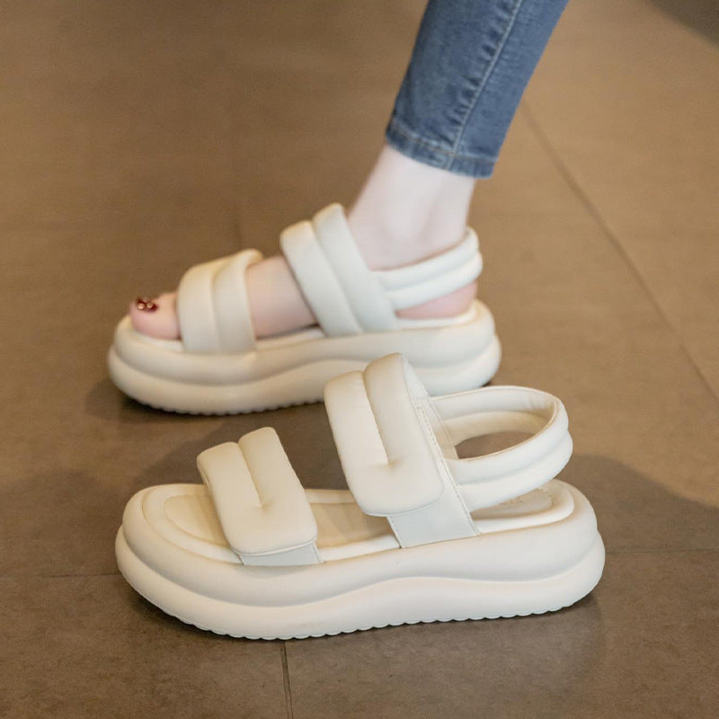 Sandalias de pan de suela gruesa