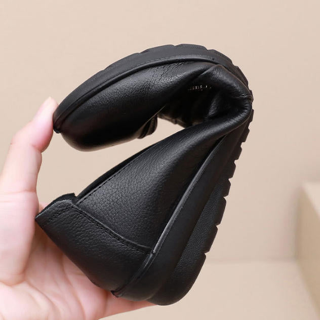 Zapatos de suela blanda de cuero genuino (¡Tres veces la compensación si son falsos!)