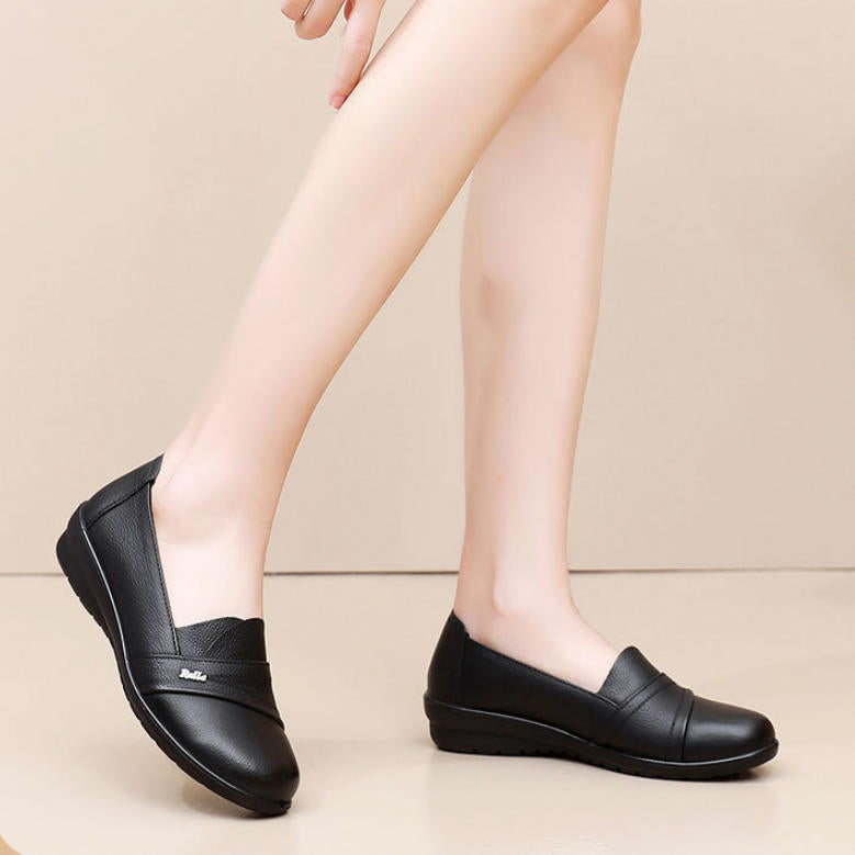 Zapatos de suela blanda de cuero genuino (¡Tres veces la compensación si son falsos!)
