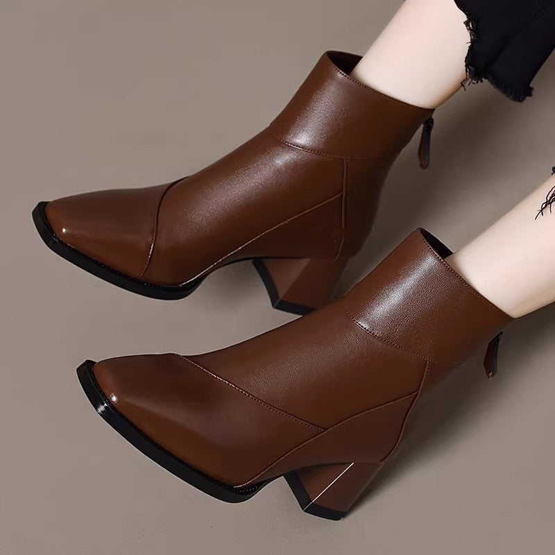 Botines de estilo vintage con forro polar