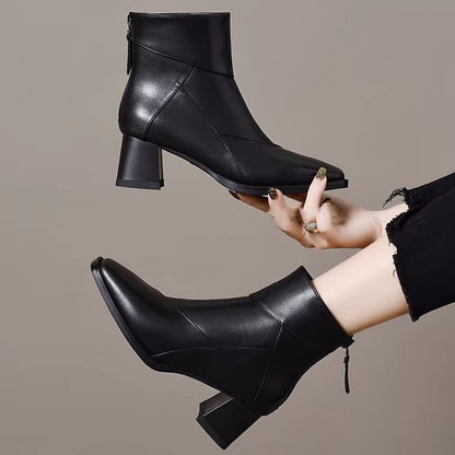 Botines de estilo vintage con forro polar