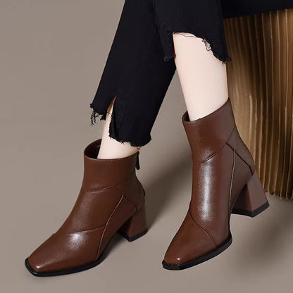 Botines de estilo vintage con forro polar