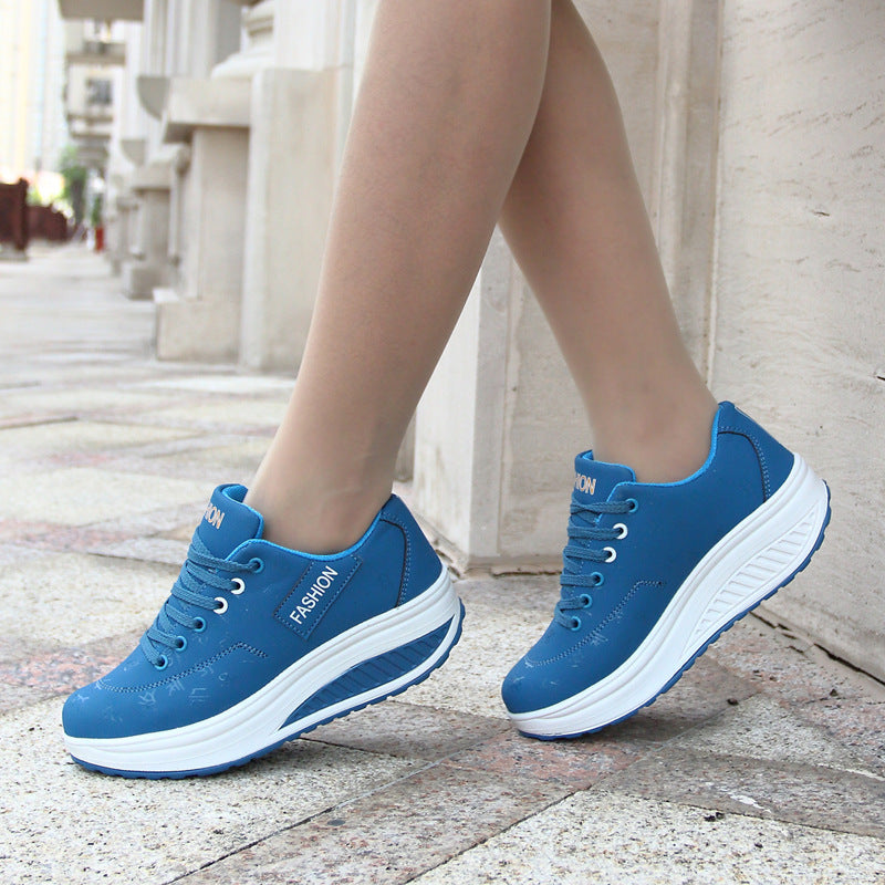 Zapatos de plataforma de piel (todas las tallas)