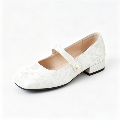 Zapatos de muletas de seda para mujer