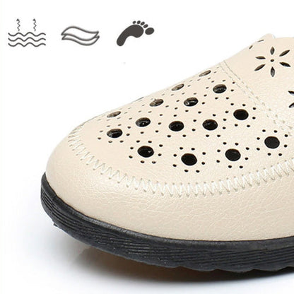 22025🔥Zapatos de cuero con suela blanda hueca