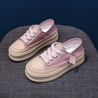 Zapatos casuales de cuero con suela de plataforma de gran venta