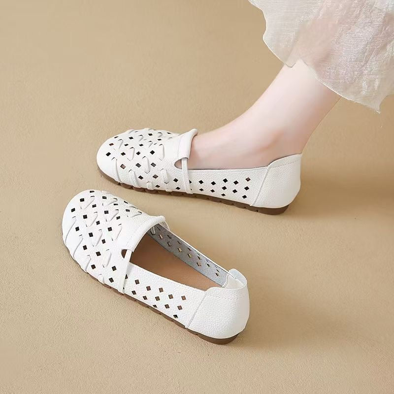 Mocasines huecos de suela blanda