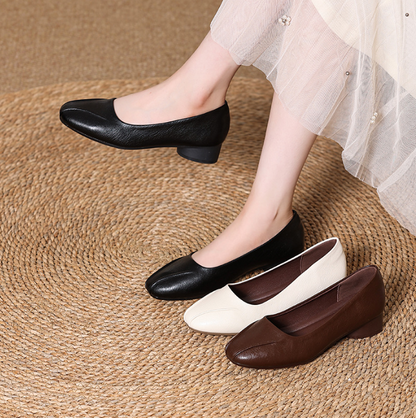 Zapatos de Piel Suaves y Cómodos para Mujer