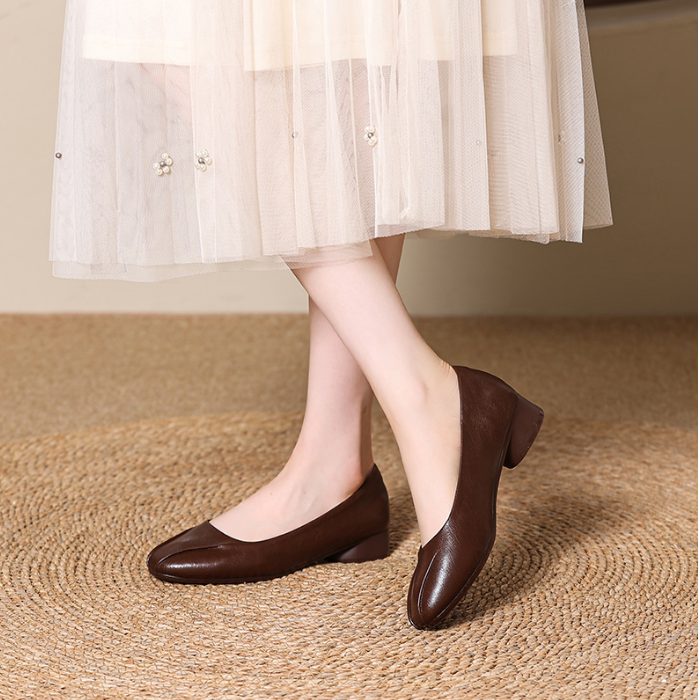 Zapatos de Piel Suaves y Cómodos para Mujer