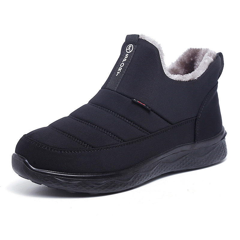 Botines casuales forrados con vellón y engrosados