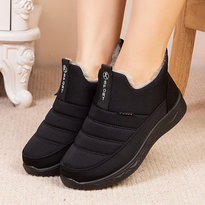 Botines casuales forrados con vellón y engrosados