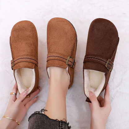 Zapatos retro de algodón cálido