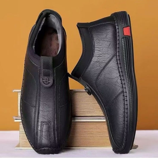 Zapatos de cuero grueso para hombre