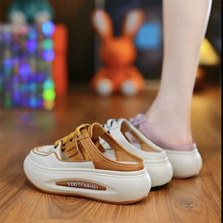 Pantuflas cerradas de suela gruesa
