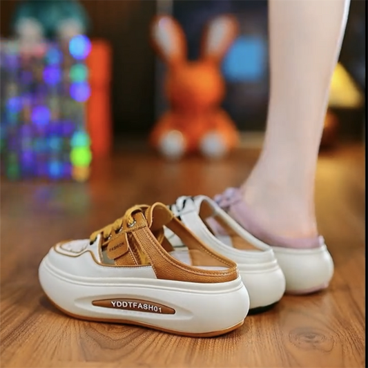 Pantuflas cerradas de suela gruesa