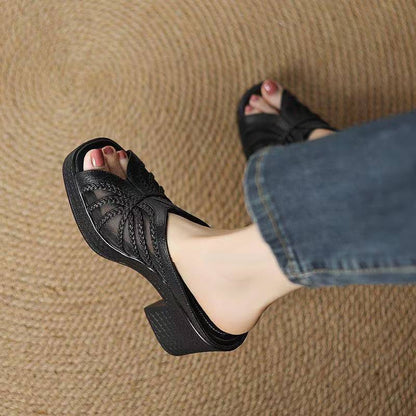 Sandalias ortopédicas con plataforma y cuña