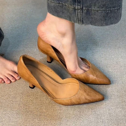 Tacones de corte bajo, estilo retro y súper versátiles