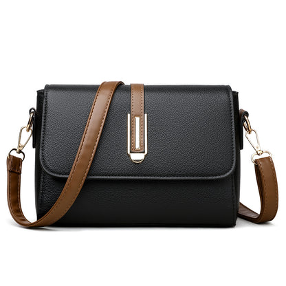 Bolso de piel suave en colores contrastantes para mujer