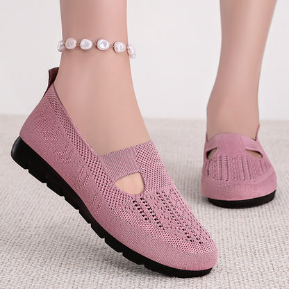 Sandalias tejidas con malla transpirable de verano